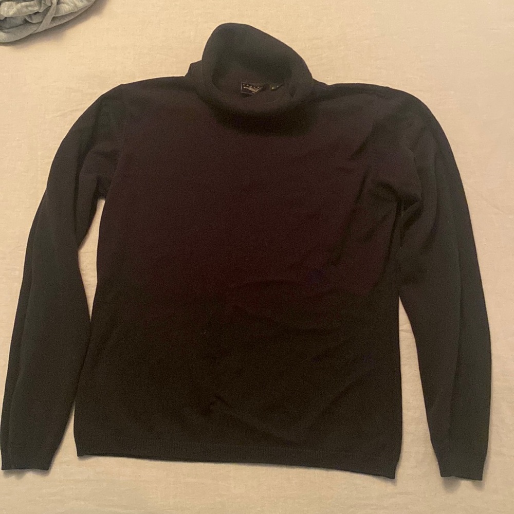 Black knit turtleneck